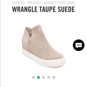 steve madden wrangle sneaker taupe